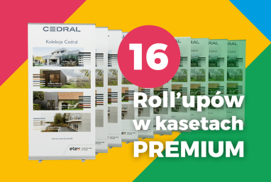 Roll-up premium z grafiką promocyjną - 16 sztuk